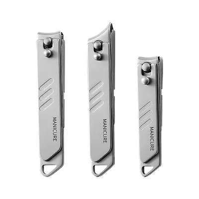 Stainless Steel Nail Scissors Set with Angled and Straight Blades