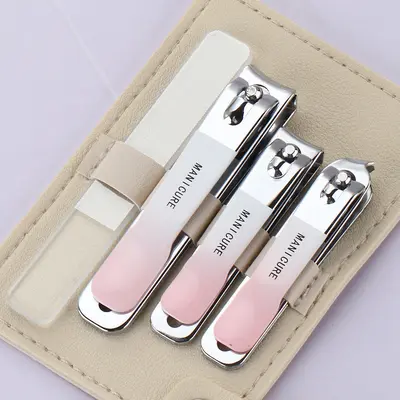 Nail polish nail scissors set, high quality, gradient colored manicure scissors, 4-piece set, nail scissors, complete set, starts with single piece - 7