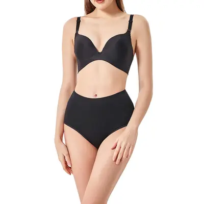 Damenslips aus Baumwolle mit hoher Taille und formender Wirkung