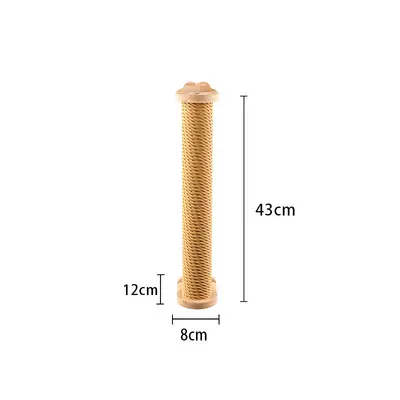 Sisal Cat Scratching Post with Climbing Column Toy, Scratch-Resistant - 7