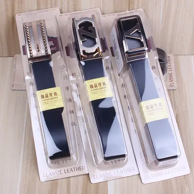 Gift box leather belt men's genuine leather automatic buckle belt casual gift cowhide street stall hot sale trousers belt manufacturer wholesale - 8