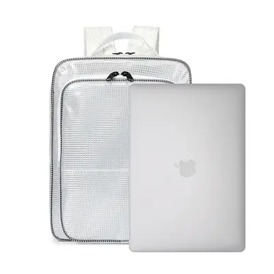 Anti-Static Full PVC Dust-Free Transparent Mesh Backpack, Cleanroom Tool Bag - 6