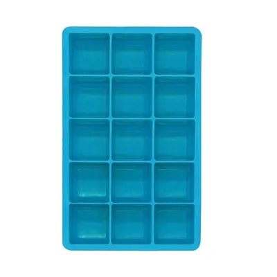 Silikon-Eiswürfelform 15er Gitter DIY Eiswürfelform hausgemachte Eiswürfelform quadratische Eisbereitungsform mit Deckel