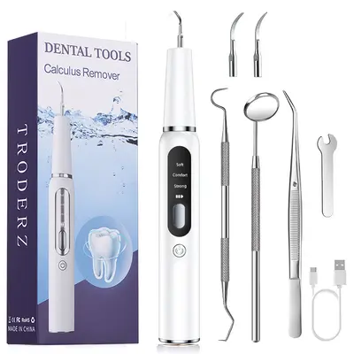 Portable Ultrasonic Dental Scaler for Home Teeth Cleaning - 7