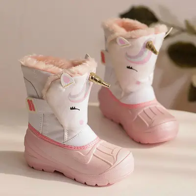 Kids' Snow Boots, Velvet Lined, Waterproof, Non-Slip