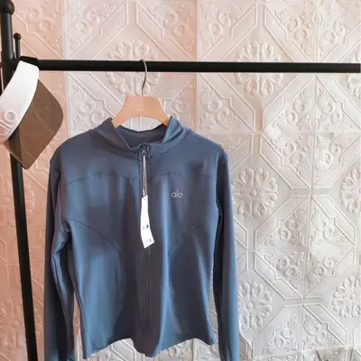 Women's Yoga Jacket, Long Sleeve, Slim Fit, Stand Collar - 11