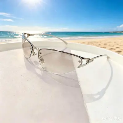 Women's Cat-Eye Metal Sunglasses, Gradient Lens, UV400 - 6
