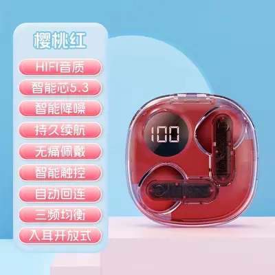 Sınır ötesi özel model MAX20 şeffaf kabuk Bluetooth kulaklık 5.3 dijital ekran gürültü azaltma A2 Bluetooth kulaklık HiFi gerçek stereo - 9