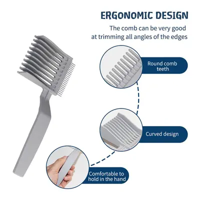 Men's Barber Fade Comb, Caliper Comb, Long Handle Clipper Comb
