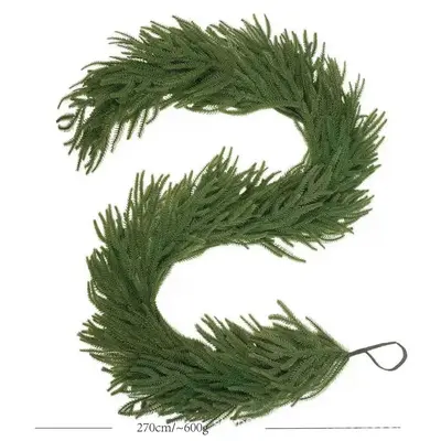 Artificial Soft-Touch Christmas Pine Door Hanging Wreath - 9