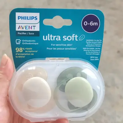 AVENT Emzik 0-6 ve 6-18 ay, makaron model, havalandırmalı - 9