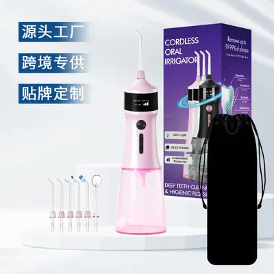 跨境工厂便携式电动冲牙器家用口腔水牙线大水箱口腔冲洗器洗牙器 - 9