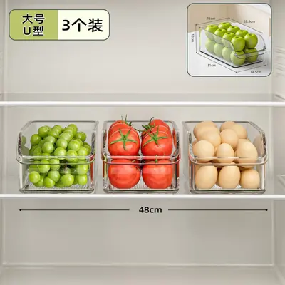 Kühlschrank-Schubladenorganizer, Eier- und Lebensmittelbox - 8