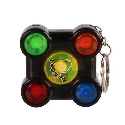 Memory Cube Game Keychain with Lights and Sound, Hand-Eye Training - 11