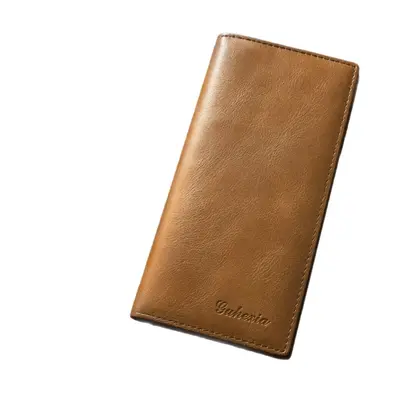 Men's Long Genuine Leather Wallet, Ultra-Thin Multifunctional Driver's License Card Holder - 6