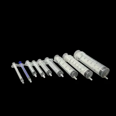 1 ml plastik enjektör şırınga, ölçekli, iğnesiz besleme şırıngası