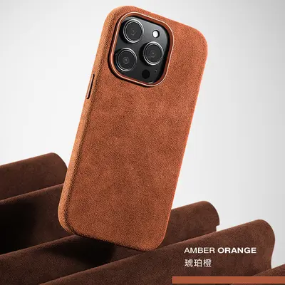 iPhone 17 Pro Max Uyumlu Süet Görünümlü Koruyucu Telefon Kılıfı - 9