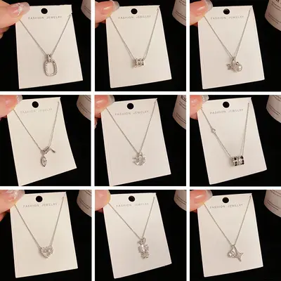 Minimalist Silver Collarbone Chain, Gold Electroplating - 2