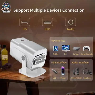 Amazon En Çok Satan Taşınabilir HCS350PRO Projektör PSP Oyun Projektörü HD Mini Ev Sineması