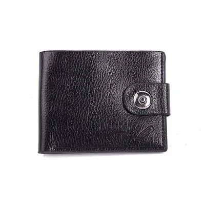 Men's Short Wallet, PU Leather, Magnetic Buckle, Multifunctional with Coin Pocket - 7
