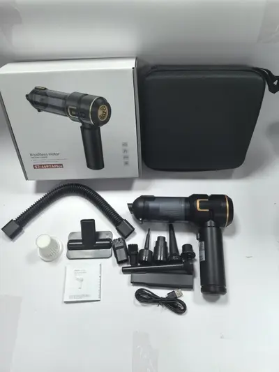 Araba elektrikli süpürgesi fırçasız motor LCD ekranlı elektrikli süpürge el tipi emme ve üfleme entegre üfleyici sınır ötesi - 7