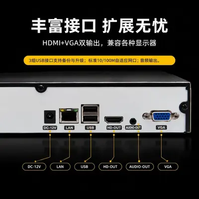 ZKTeco NVR Videorekorder, 4/8-Kanal, 8-MP-Kameraunterstützung - 5