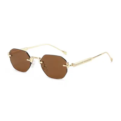 Frameless Polygon Sunglasses for Men and Women - 4