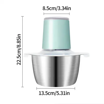 Meat grinder, 2L capacity, USB cable, fully automatic - 6