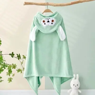 Baby and Kids Hooded Bath Towel for Boys, Autumn and Winter, Class A