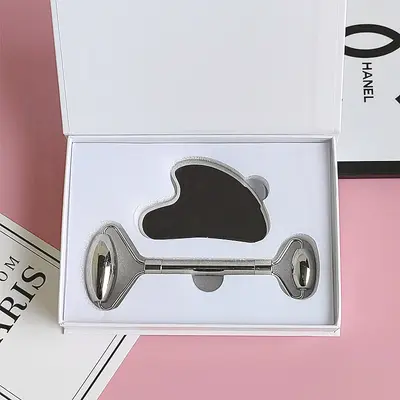 3D Roller Massageverpackung Box, kleine Lotusduschkopf Schachteln mit Schublade, Jade Gua Sha Platte, Magnetische Verpackungskartons - 9