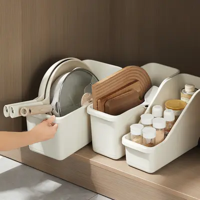 Mutfak saklama kutusu, çok fonksiyonlu plastik organizer