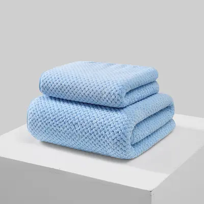 Antibacterial Thickened Large Bath Towel 90*170 Pineapple Grids Bath Towel Absorbent Home Face Towel Coral Velvet Towel Cross-border Wholesale - 8