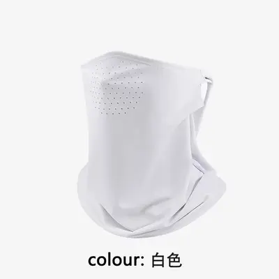 防晒面罩男护颈脖套户外骑行面巾钓鱼头巾冰丝围脖遮全脸挂耳面纱 - 10