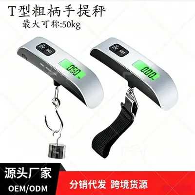 便携手提电子行李秤挂钩吊秤家用快递包裹称重钓鱼弹簧迷你手提秤