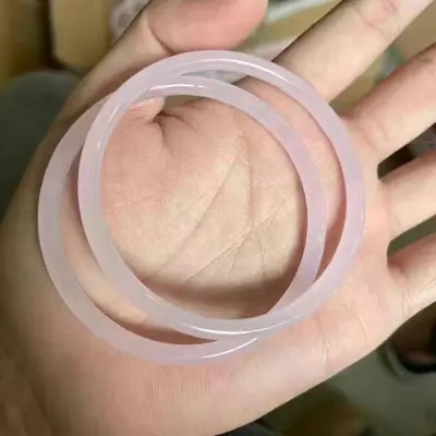 Chinesischer Glaspanzer für Frauen, cool und elegant, luxuriöses Gefühl, Klingel-Armband, feiner runder Stab, verschönert die Haut, Handaccessoire, Qixi-Festivalgeschenk. - 12
