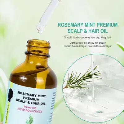 Biberiye ve hint yağı içeren saç bakım yağı 60 ml - 4