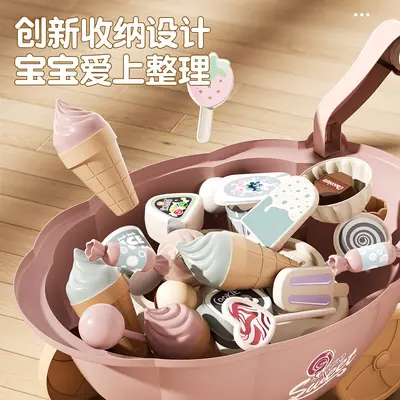 Ice Cream Cart Pretend Play Set for Girls, Ages 3 to 6 - 5