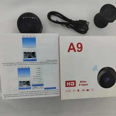 A9 intelligente Sicherheitskamera, 360°, WiFi, Fernbedienung