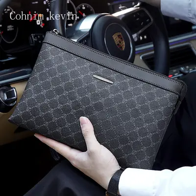 Cohnim Kevin Men's Genuine Leather Clutch Bag - 3