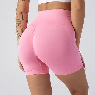 Sommer neue hochbündige Hüft-Lifting-Fitness-Leggings für Damen, sportliche Bauch-Kontrolle Radler-Leggings, Pfirsich-Hüft-Yoga-Shorts. - 11