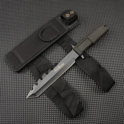 Трансграничный хит продаж ETREMA RATO Jiwu Whaling Harpoon Straight Blade Outdoor Camping Obstacle-Clearing Mountaineering Survival Knife All-in-One