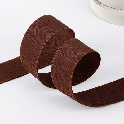 Düz Dokuma Elastik Bant, 1-20 cm, Şapka ve Çanta İçin Renkli Lastik Şerit - 3
