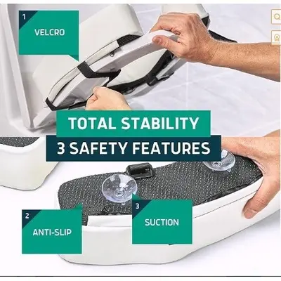 Suction Cup Raised Soft Toilet Seat Cushion for Elderly and Pregnant Women - 6