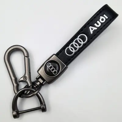 Lambskin Leather Keychain with Custom Car Logo for Men - 11