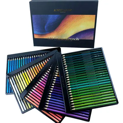 Cross-border popular stationery colored pencil wholesale set 72 colors oil-based colored pencils drawing colored pencils designer drawing pencils - 13