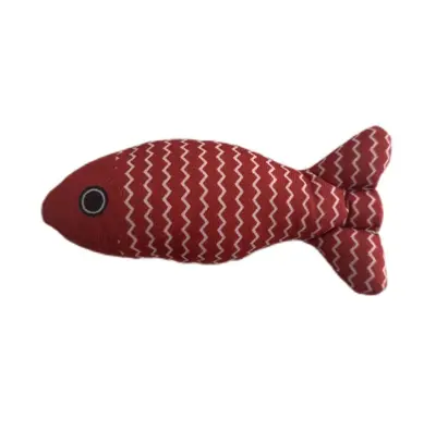 Simulated Fish Cat Toy, Catnip, Burlap, Chew-Resistant - 4