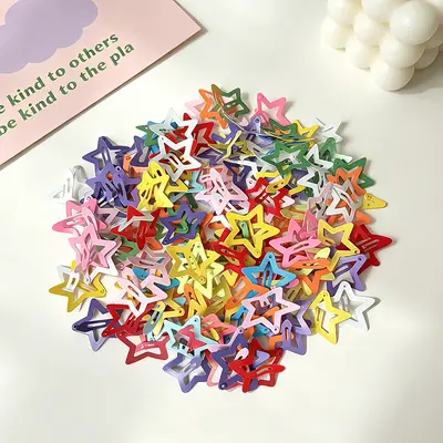 Cute Five-Point Star Hair Clip for Kids, Side Barrette, Bangs BB Clip - 9
