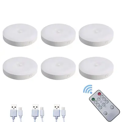 LED-Nachtlicht-Set mit Fernbedienung, Bewegungssensor, USB, magnetisch