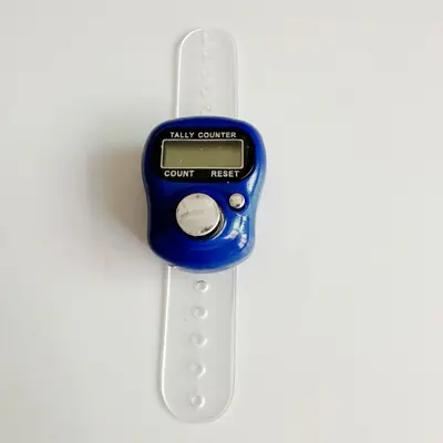 Digitaler Haushaltszähler, LED-Zähler, Fingerring-Zähler mit Knopf - 9