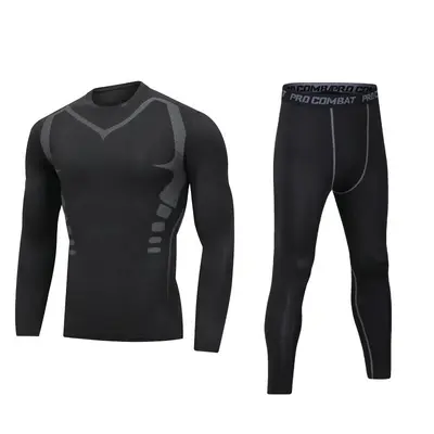 Men's Fitness Set, Compression Fit, Quick-Dry, Fleece-Lined - 7